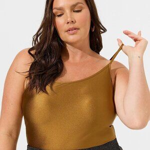 Torrid - Shiny Nylon Scoop Neck Cami in Bronze
